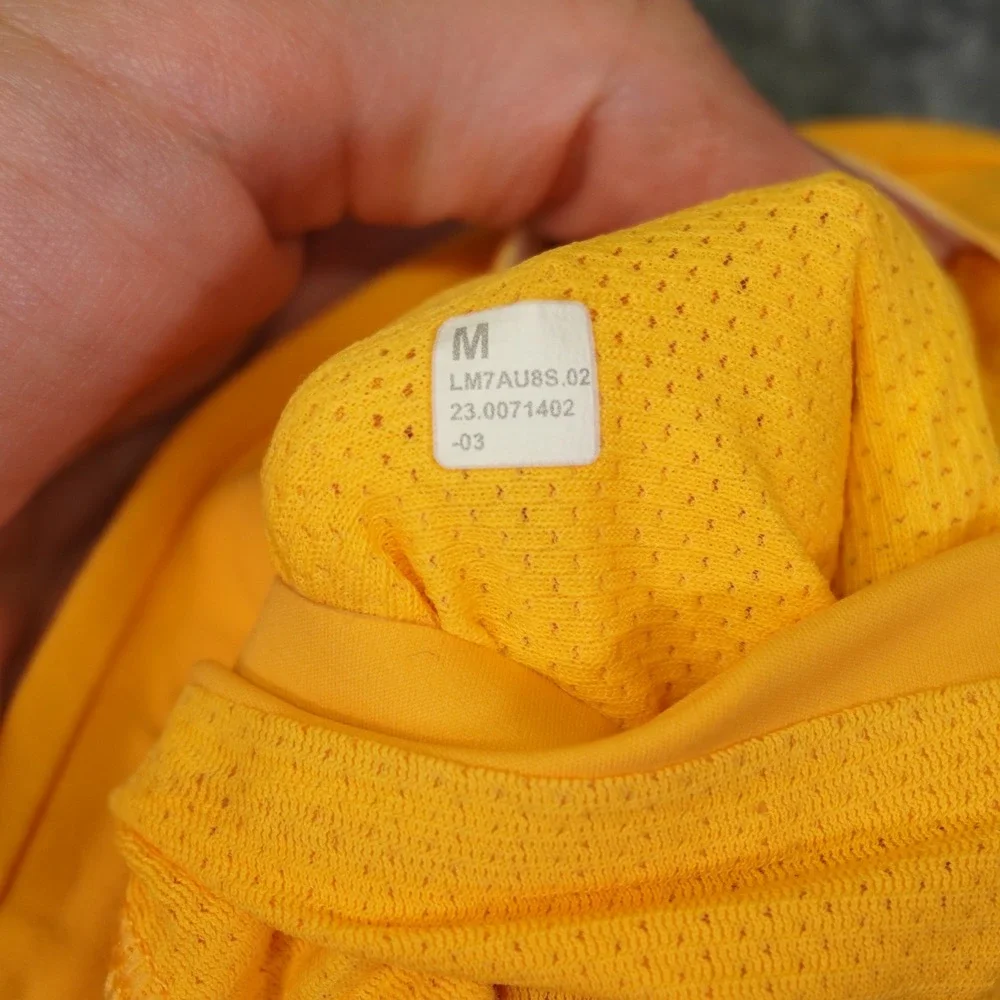 Lululemon Fast and Free Shorts Mens Medium Orange Perforated Lined Athletic Gym